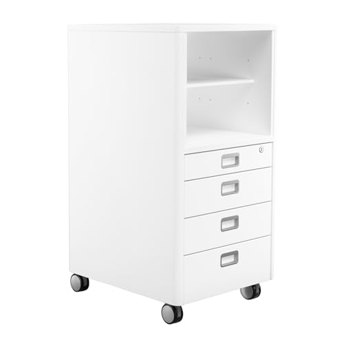  Cubicmax | abschließbare Selbsteinzug | Mobile Stauraumlösung Ablage | ideal für Kinderschreibtische | sichere & abgerundete Ecken | Made in Germany