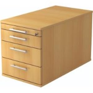 HAMMERBACHER VTC30/6/6/RE Rollcontainer 3 Schubl. buche