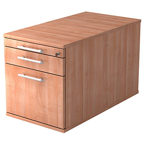  TC 1 Schublade & 1, 42,8 x 80 x 51,2 cm, Nussbaum, Relinggriff