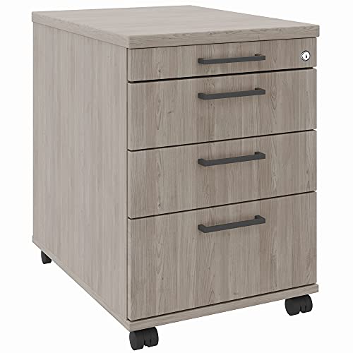 Profi Rollcontainer 60cm tief Nordeiche grau Rollschrank Büro Container Optima