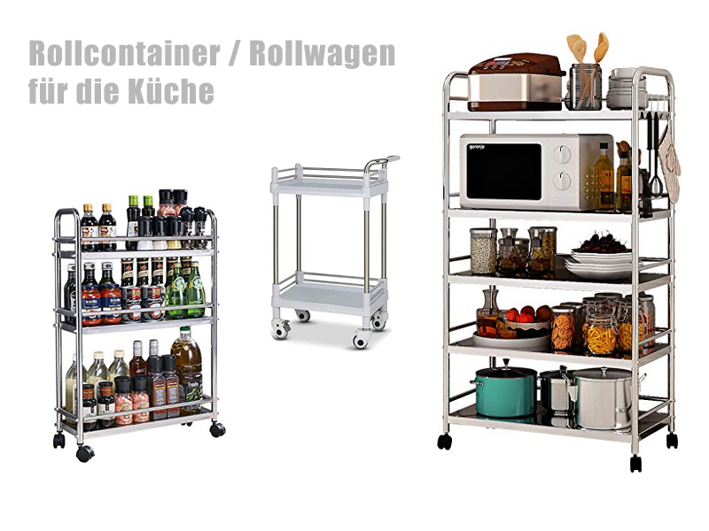 Rollcontainer Edelstahl für Küche